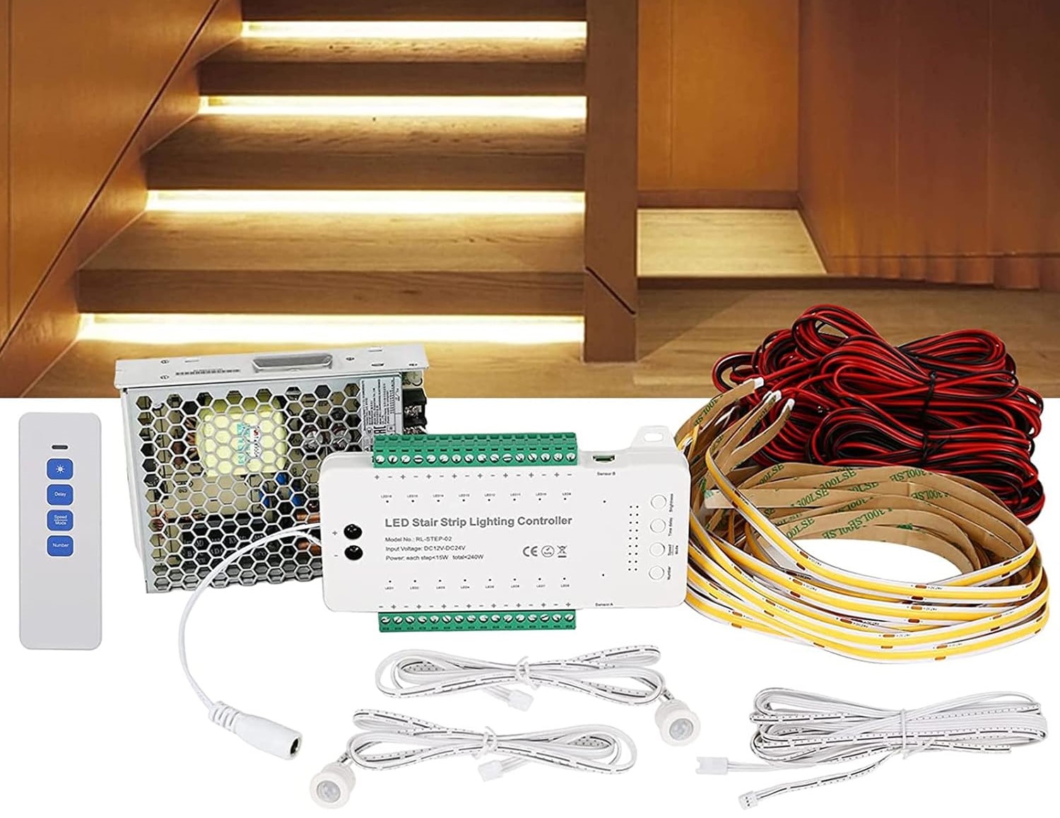 How To Wire Motion Detector Switches At The Top And Bottom Of A Staircase