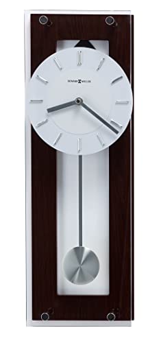 Emmett Contemporary Wall Clock 625-514 in Black Coffee Finish
