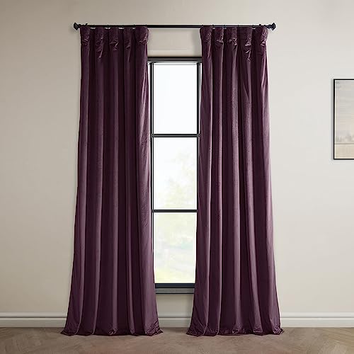 HPD Half Price Drapes Velvet Room Darkening Curtains