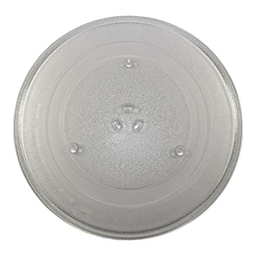HQRP 14-1/8 inch Glass Turntable Tray Compatible with Maytag Whirlpool, Works with KitchenAid, Jenn-Air, Amana Microwave Oven Cooking Plate 360mm 14.125"