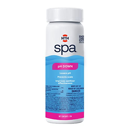 HTH Spa 86132 pH Down, Spa & Hot Tub Chemical Lowers pH, Prevents Scale, 2.5 lbs
