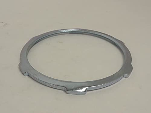 Hubbell-Raco 1201; Conduit Locknut; Size: 4"; Steel; Zinc Plate