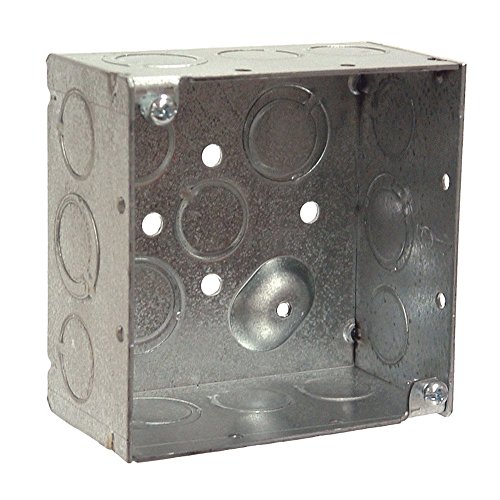 Hubbell Raco 8232 4-Inch Square Box - Welded Deep Electrical Box