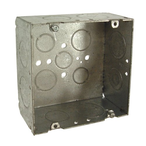 Raco 4-11/16" Square Box with 2-1/8" Depth, Gray