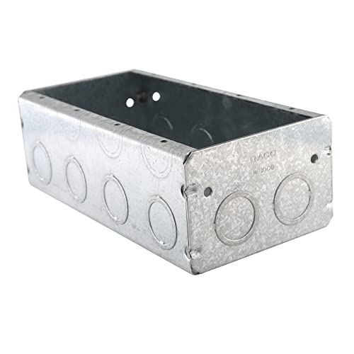 Hubbell-Raco Masonry Box - 4-Gang, Metallic