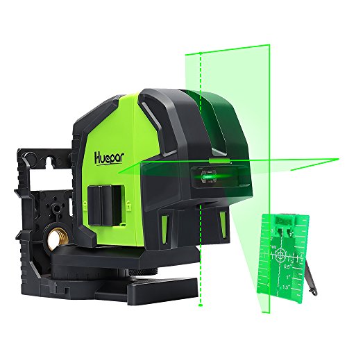 Huepar 8211G Laser Level with Plumb Dots and Cross Lines