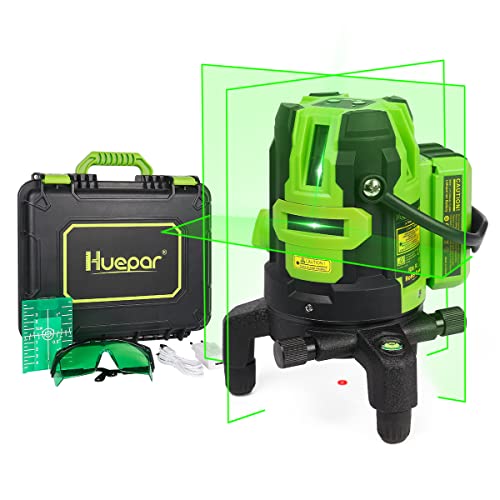 Huepar Green Beam Multi-Line Laser Level