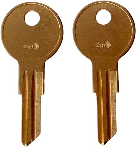 Generic Brass Husky Toolbox Tool Chest Replacement Key Set, 2 BO2 Keys