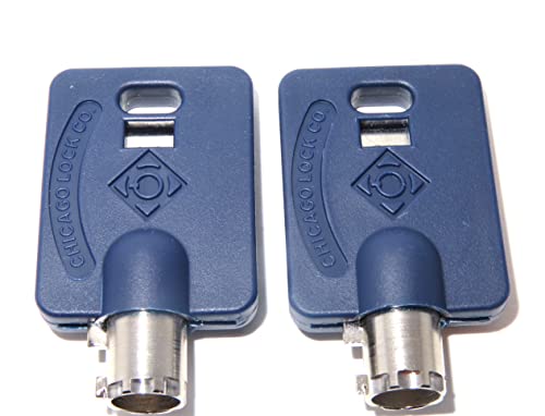 Husky Milwaukee & Steel Glide R08 Tool Box Key Set with Blue Caps