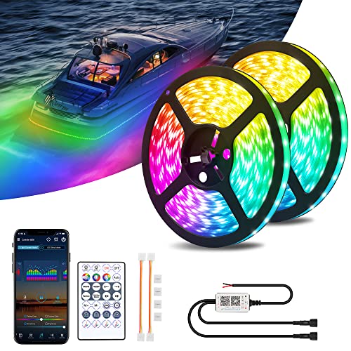 Bluetooth-Enabled RGB LED Boat Strip Lights for Marine and Fishing