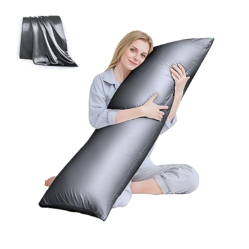 HUXMEYSON Body Pillow with Satin Pillowcase