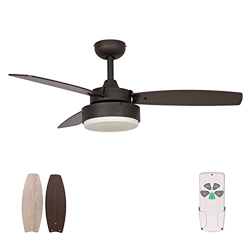 HYATECH 42 Inch Modern Ceiling Fan with Light Kit
