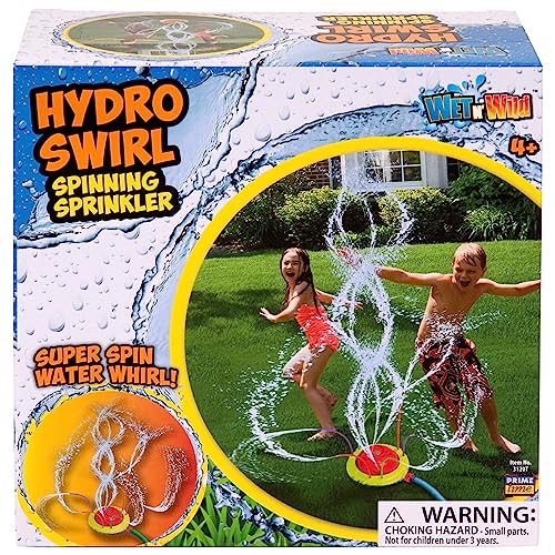 Hydro Swirl Spinning Water Sprinkler for Kids Outdoor Play