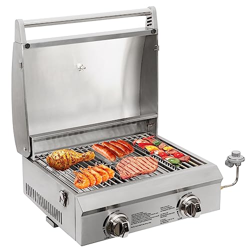 Hykolity 22 in. Portable Propane Tabletop Grill