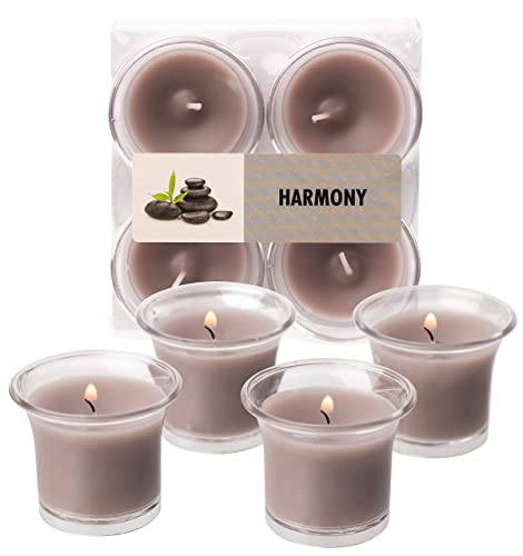 HYOOLA Clear Cup Scented Votive Candles - Harmony