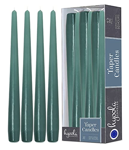 Hyoola Tall Taper Candles - 12 Inch Sage Green