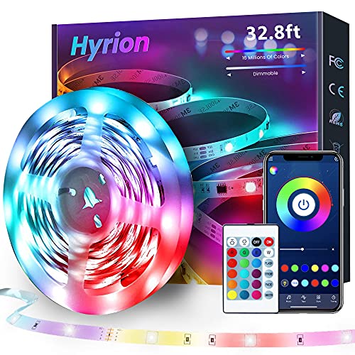Hyrion 32.8ft Bluetooth LED Strip Lights