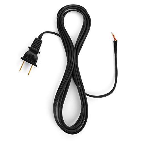 I Like That Lamp Cord - 8 Ft Black Vinyl Covered Replacement Electrical Wire