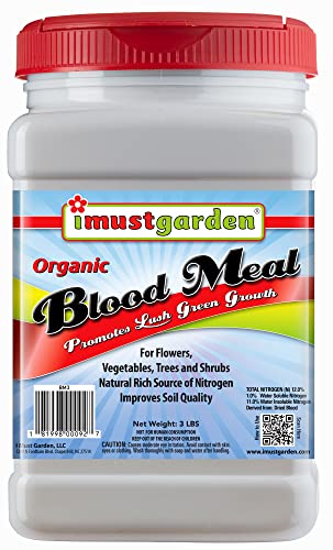I Must Garden Organic Blood Meal - 3lb Shaker Jar