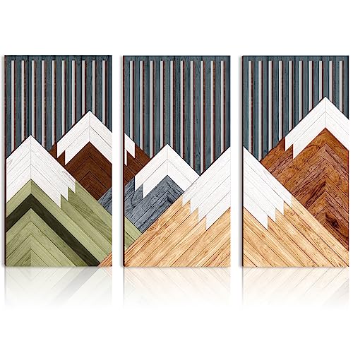 Geometric Forest Nature Mountain Wall Art by IARTTOP