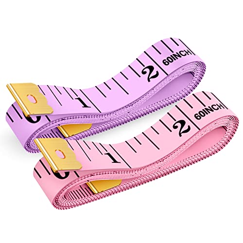 iBayam Soft Ruler Measuring Tape - 2-Pack, Pastel Colors