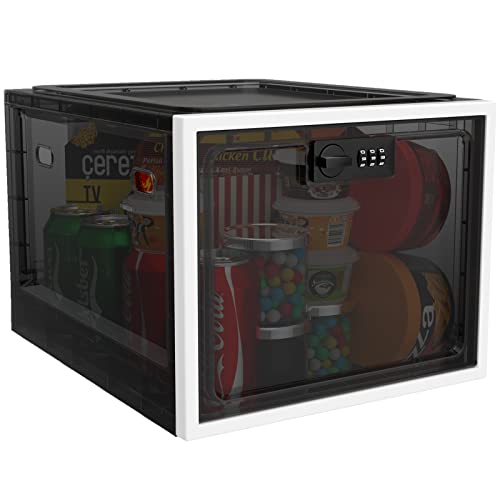 2 Stück abschließbare Box Locking Storage Case Snack Kühlschrank