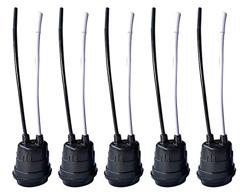 ICC Lite Waterproof Black Pigtail Lamp Socket