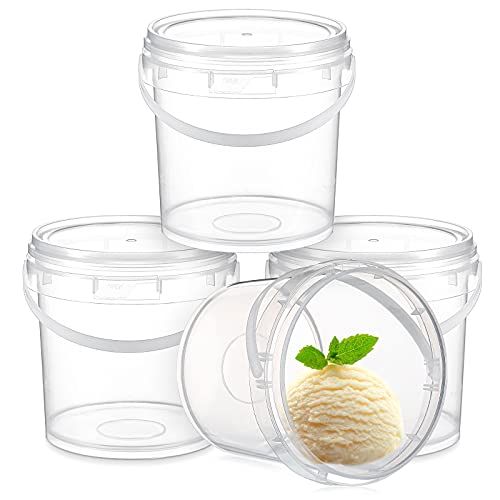 Ice Cream Bucket Storage Containers