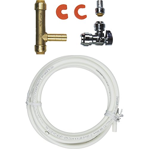 Ice Maker Connection Kit with Push-to-Connect Brass Plumbing Fittings