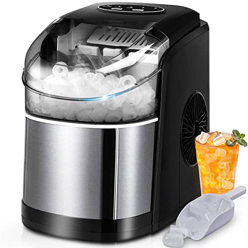 Upstreman 33 lbs Nugget Ice Maker with Chewable Pebble Ice & Fast Ice Making| Nugget Ice Machine for Home & Kitchen- X90 Pro