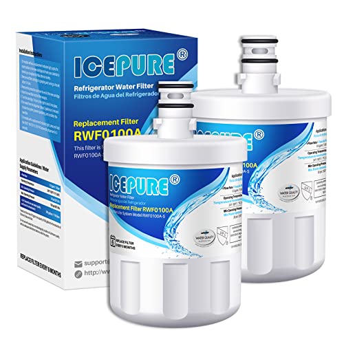 ICEPURE 2-Pack Refrigerator Water Filter for LG LT500P, Kenmore 9890
