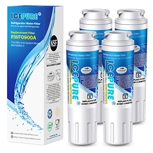ICEPURE UKF8001 Refrigerator Water Filter Replacement - 4PACK