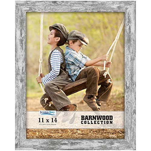 Icona Bay 11x14 Country Rustic Barnwood Picture Frame