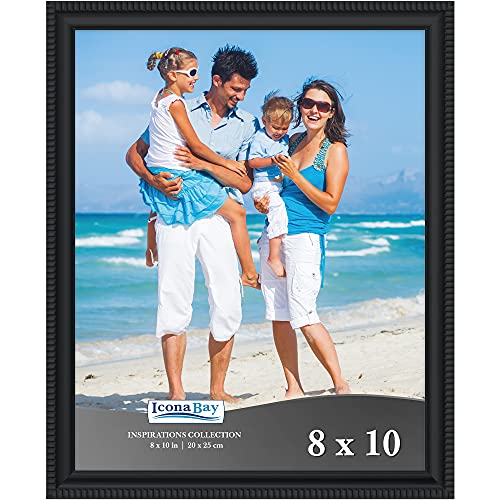 Inspirations Collection 8x10 Black Picture Frame by Icona Bay