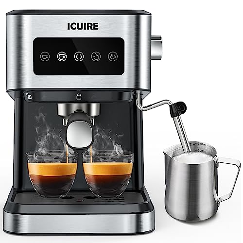 Ihomekee Espresso Machine 15 Bar Pump Pressure, Espresso and Cappuccino  Coffee Maker with Milk Frother/Steam Wand for Latte, – Coffee Gear