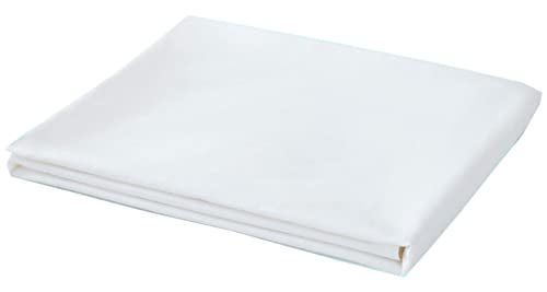 Icyfall Single Flat Sheet - Hotel Quality Microfiber White Twin Size