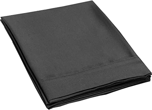 icyfall Twin Size 1 Piece Single Flat Sheet Only Sold Separately Top Sheet for Bed Brushed Microfiber Wrinkle-Free,Shrinkage&Fade Resistant Hotel Quality(Black, Twin)