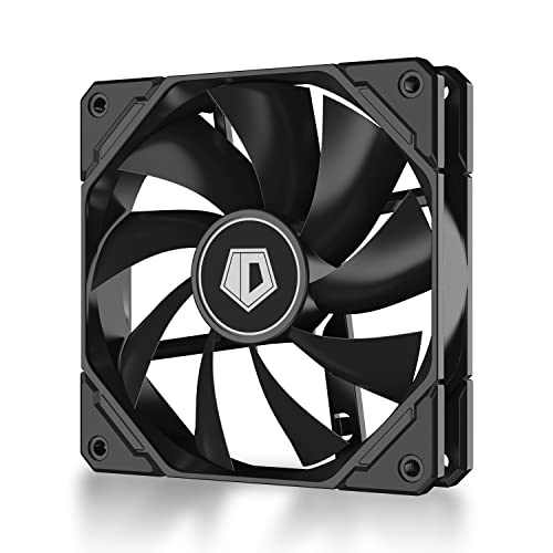 ID-COOLING 120mm Black PWM Case Fan for CPU Cooler/Radiator/PC