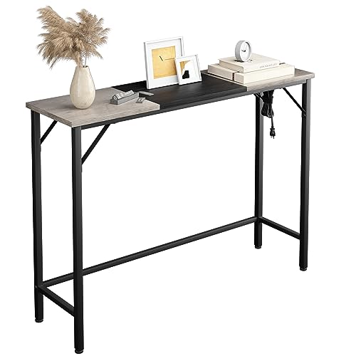 IDEALHOUSE Console Table with Outlets and 2 USB Ports