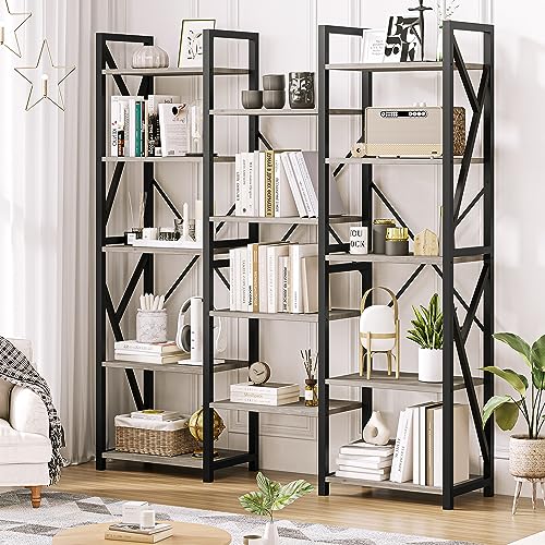 IDEALHOUSE Triple Wide Book Shelf