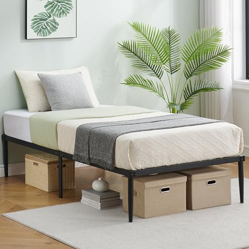 IDEALHOUSE14 Inch Twin Bed Frame - Stylish, Sturdy, and Convenient