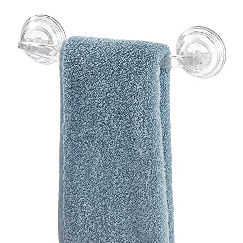 iDesign Plastic Power Lock Towel Bar - Clear