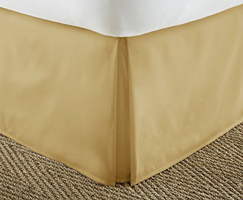 ienjoy Home Home Collection Pleated Bed Skirt, Queen, Gold