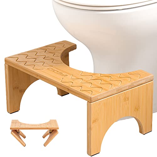 iFedio Bamboo Toilet Stool