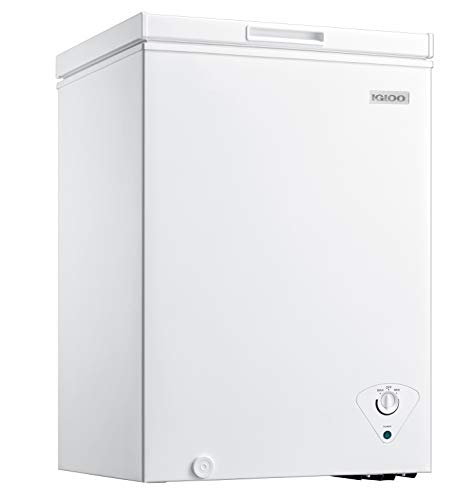 Igloo 3.5 Cu. Ft. Chest Freezer with Removable Basket - Perfect for Homes, Garages, and More