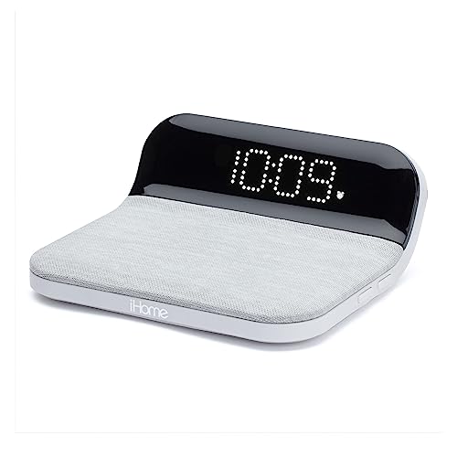 iHome iW18 Digital Alarm Clock with Dual USB and QI Charging