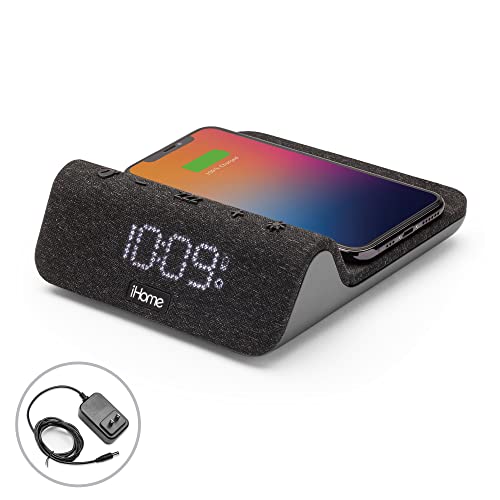 iHome Wireless Charger with Alarm Clock and Night Light