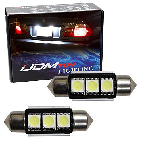 iJDMTOY 3-SMD LED Bulbs for European Cars License Plate Lights
