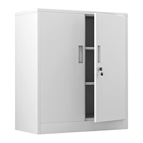 iJINGUR Metal Storage Cabinet with Locking Doors