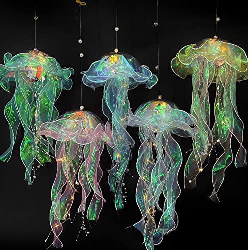 Iksya Glittering Jellyfish Lanterns - Undersea Mermaid Party Decor